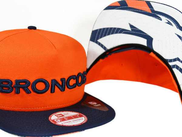 Denver Broncos Orange Snapback Hat XDF 0721